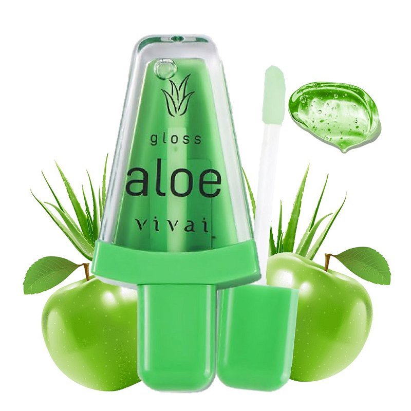 Vivai - Lip Gloss Maça Verde Aloe Vera