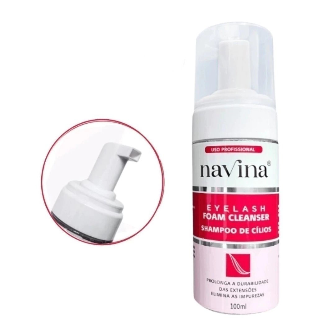 Lash Shampoo Navina- Espuma de limpeza para cílios 100ml