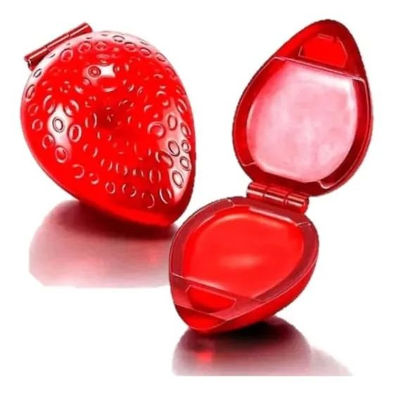 Brilho Labial Lip Balm Batom Retro Moranguinho Rosa